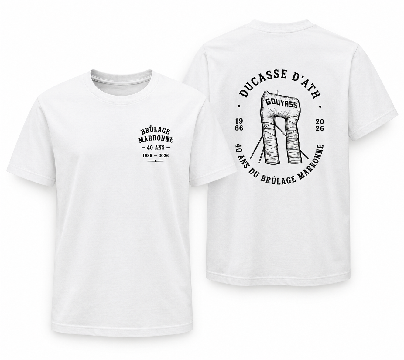 T-shirt des 40 ans du Brûlage Marronne – Ducasse d’Ath 2026