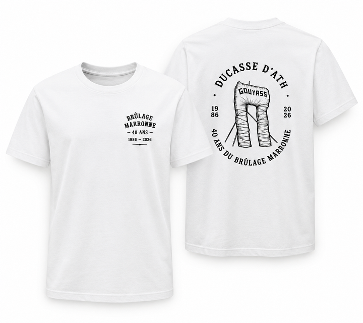 T-shirt des 40 ans du Brûlage Marronne – Ducasse d’Ath 2026