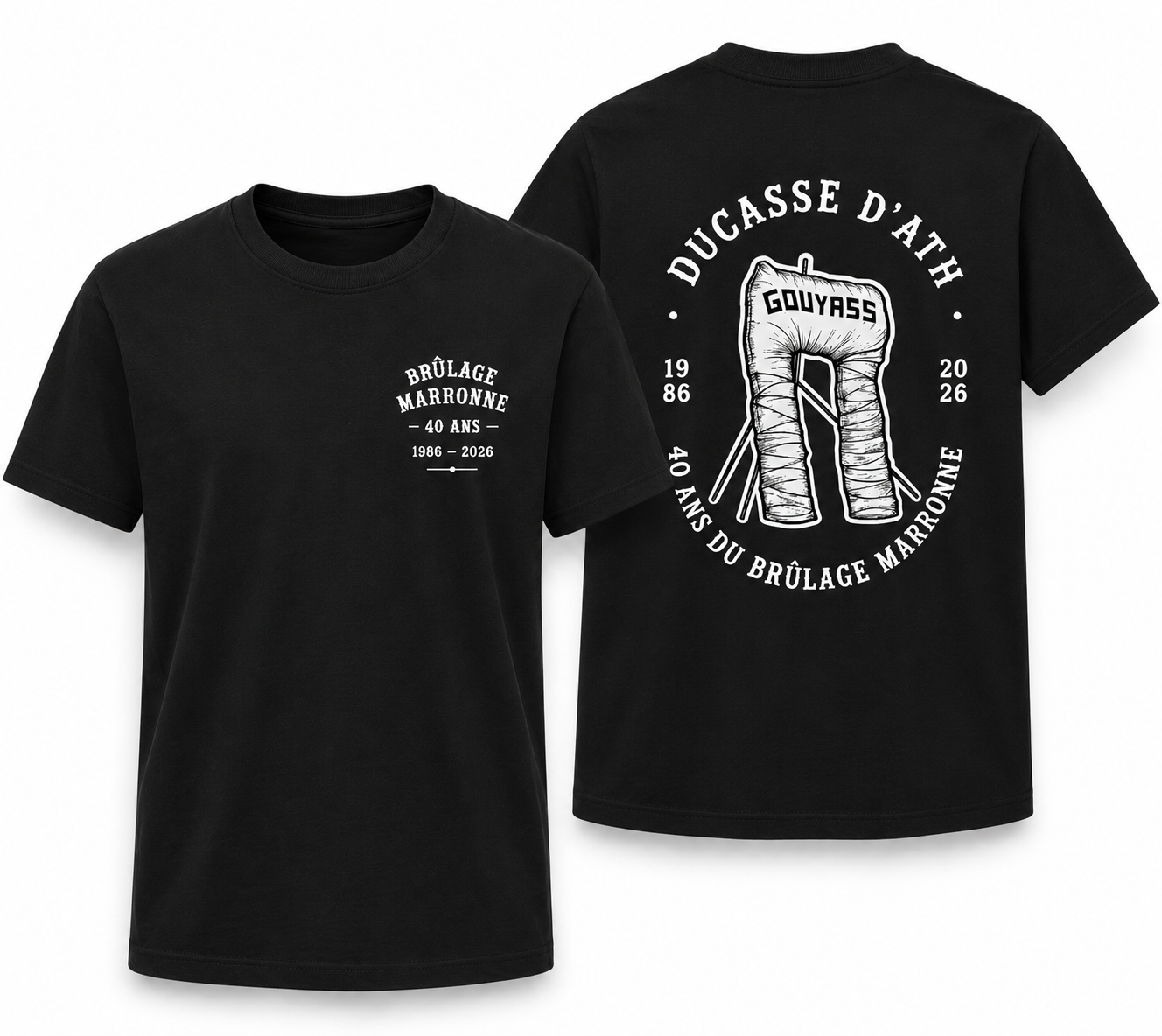 T-shirt des 40 ans du Brûlage Marronne – Ducasse d’Ath 2026