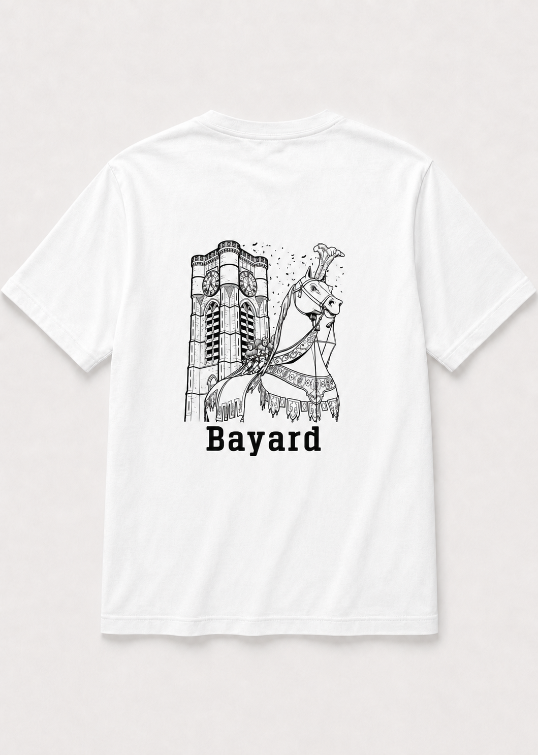 T-shirt Blanc Ducasse d'Ath église saint-julien