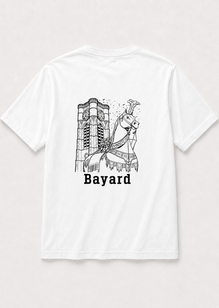 T-shirt Blanc Ducasse d'Ath église saint-julien