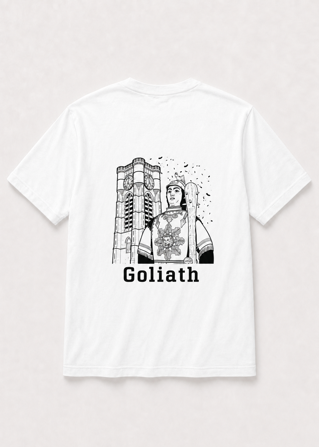 T-shirt Blanc Ducasse d'Ath église saint-julien