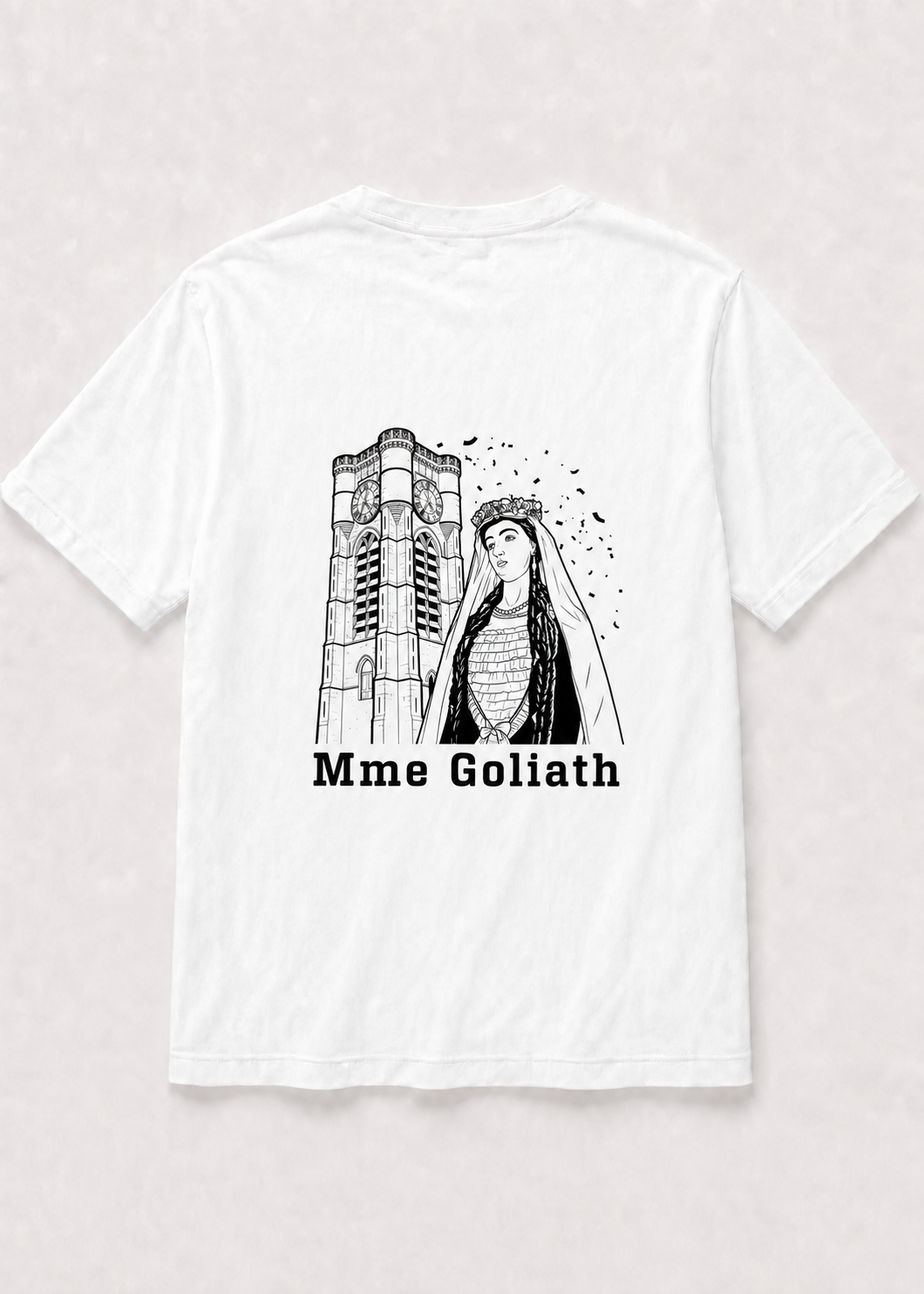 T-shirt Blanc Ducasse d'Ath église saint-julien