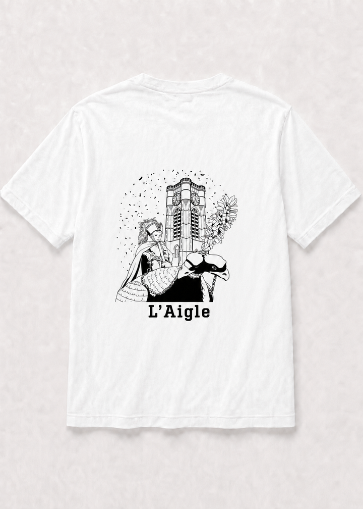 T-shirt Blanc Ducasse d'Ath église saint-julien