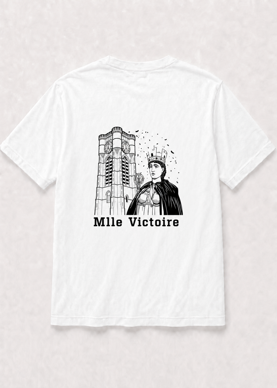 T-shirt Blanc Ducasse d'Ath église saint-julien