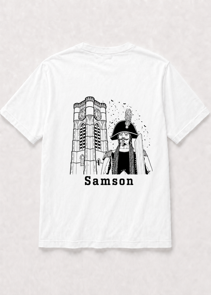 T-shirt Blanc Ducasse d'Ath église saint-julien