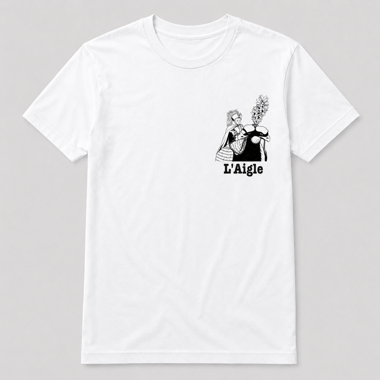 T-shirt Blanc Ducasse d'Ath église saint-julien
