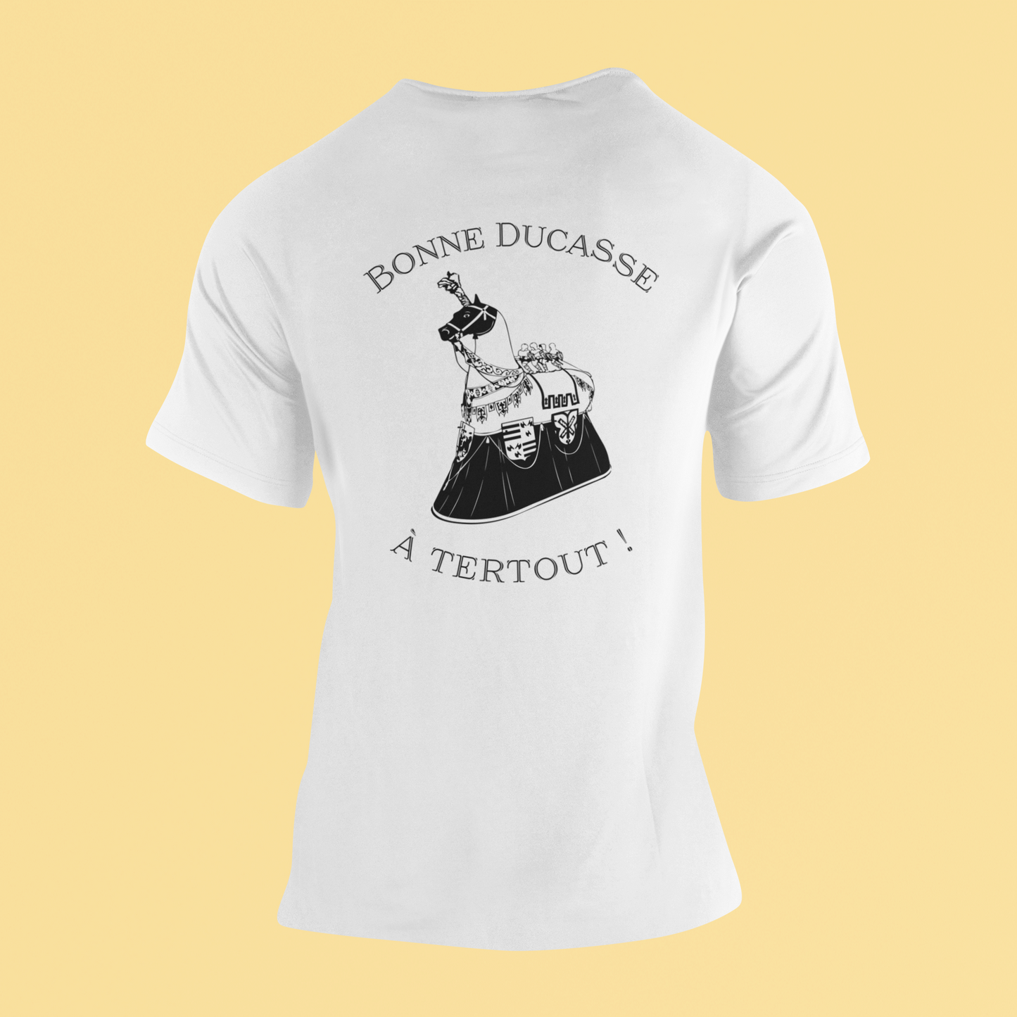 Tee-shirt Blanc Ducasse d'Ath "Bonne Ducasse à Tertout !"