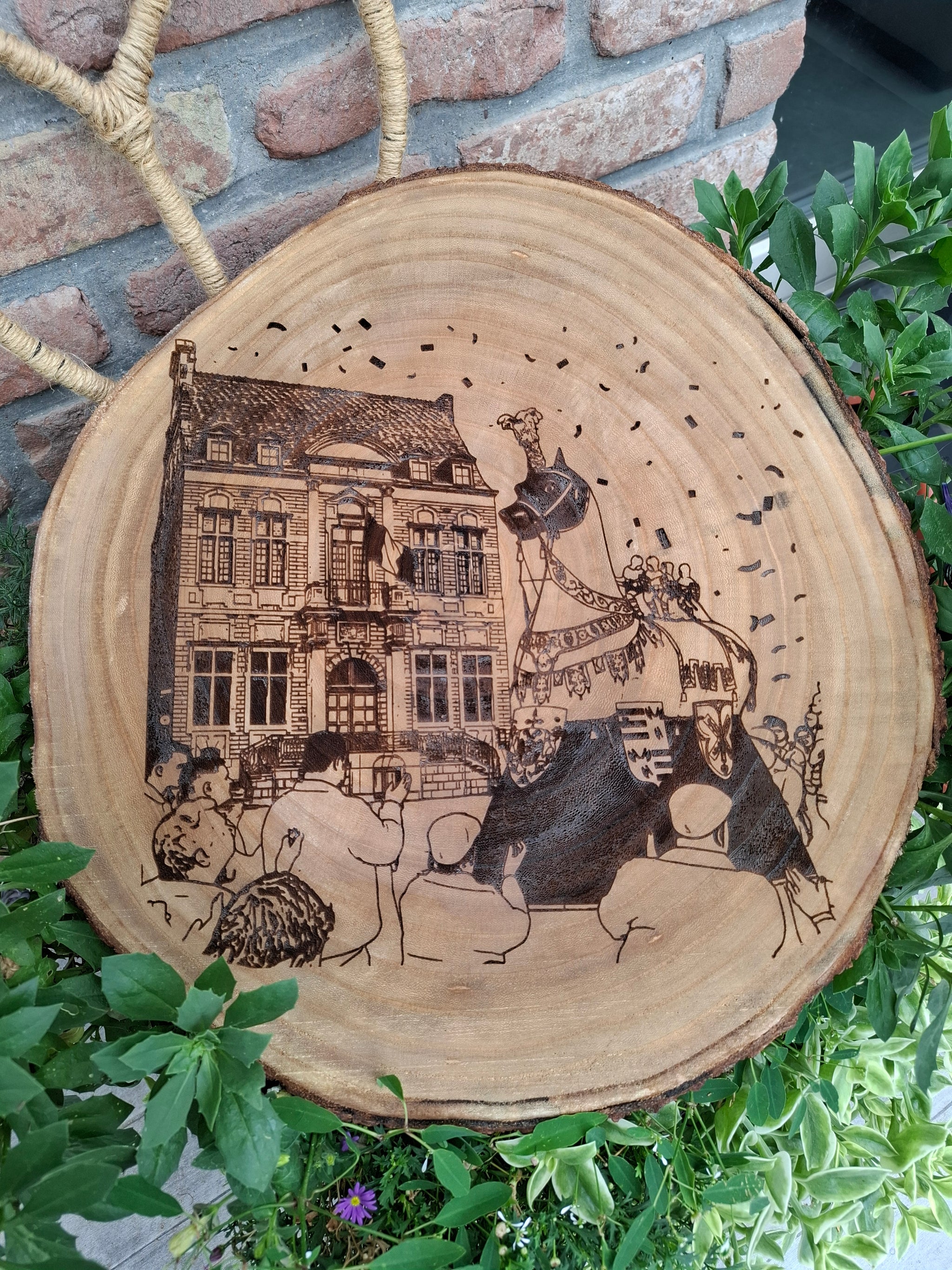 Bayard devant l'hôtel de ville - Ducasse d'Ath