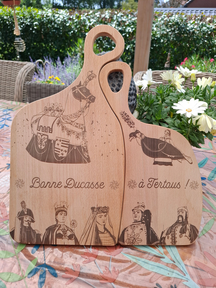 Planche couple en hêtre - Bonne Ducasse à Tertous !