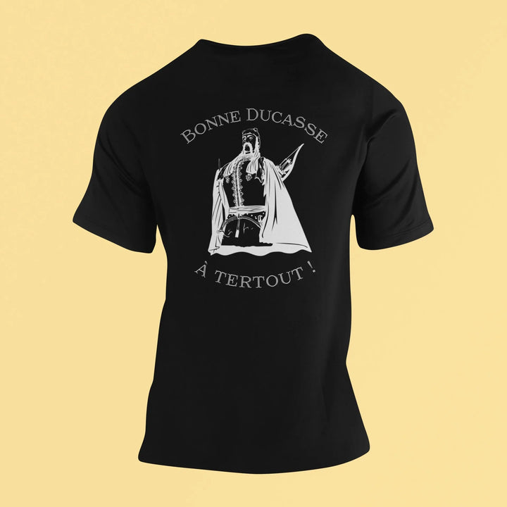 Tee - shirt Noir Ducasse d'Ath - "Bonne Ducasse à Tertout !" Géants et le Sauvage - Grav - O - Deco