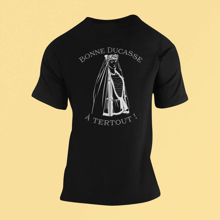 Tee - shirt Noir Ducasse d'Ath - "Bonne Ducasse à Tertout !" Géants et le Sauvage - Grav - O - Deco